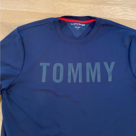 TOMMY HILFIGER Mens Andrew Crew Navy Sweatshirt / Size S - Picture 4 of 10